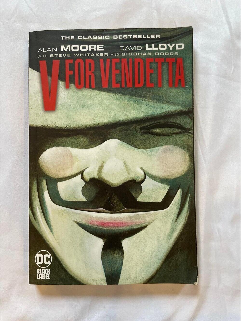 V for Vendetta Graphic Novel DC Black Label Alan Moore Paperback